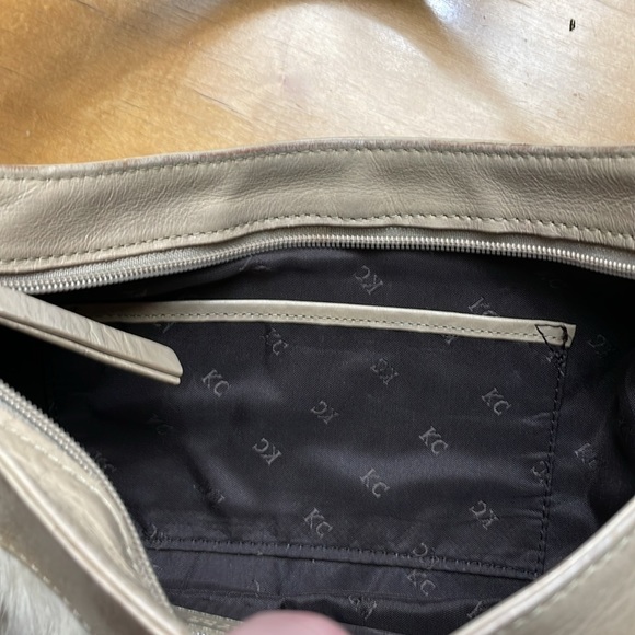 Kenneth Cole genuine fur & leather bag - Picture 6 of 8